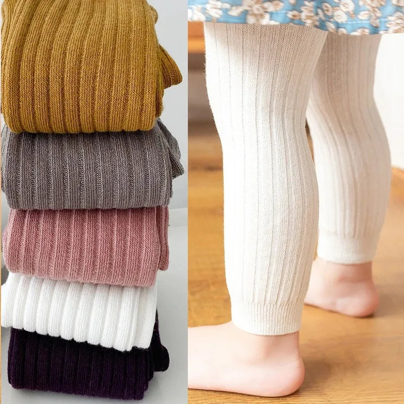 Baby Boys Girls Tights Newborn Girl Leggings Tights For Girls Solid Cotton Knitted Kids Children Knitting Pantyhose For 0-3Years