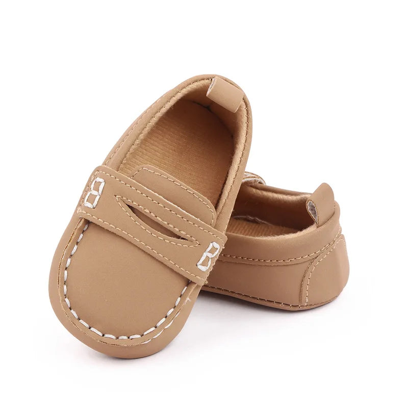 2023 Spring Summer Baby First Walkers Anti-slip Loafers Newborn Infant Party Wedding Shoes Slip-on Sneakers Toddler Boy Shoes