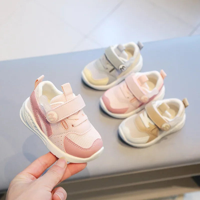 0-3 Years Baby Casual Shoes Toddler Sneakers Infant Newborn Outdoor First Walkers Breathable Anti-slip Baby Boy Girl Sport Shoes